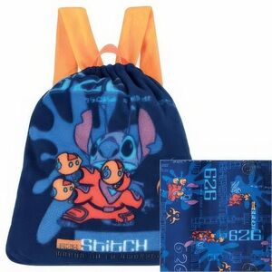 NWT Disney Store Lilo & Stitch Plush Fleece Blanket Throw Convertible Backpack